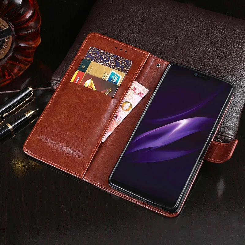 Чехол-книжка для OPPO R15 Pro кожаный зеркальный с подставкой | Мобильные телефоны и