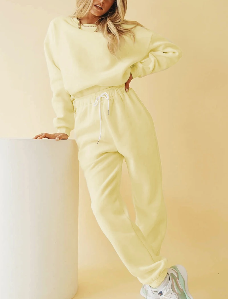 HiloRill Women Tracksuit Solid Casual Pullover Hoodies Suit 2020 Home Style Sweatpants Set High Waist Shorts Ladies Sport Outfit