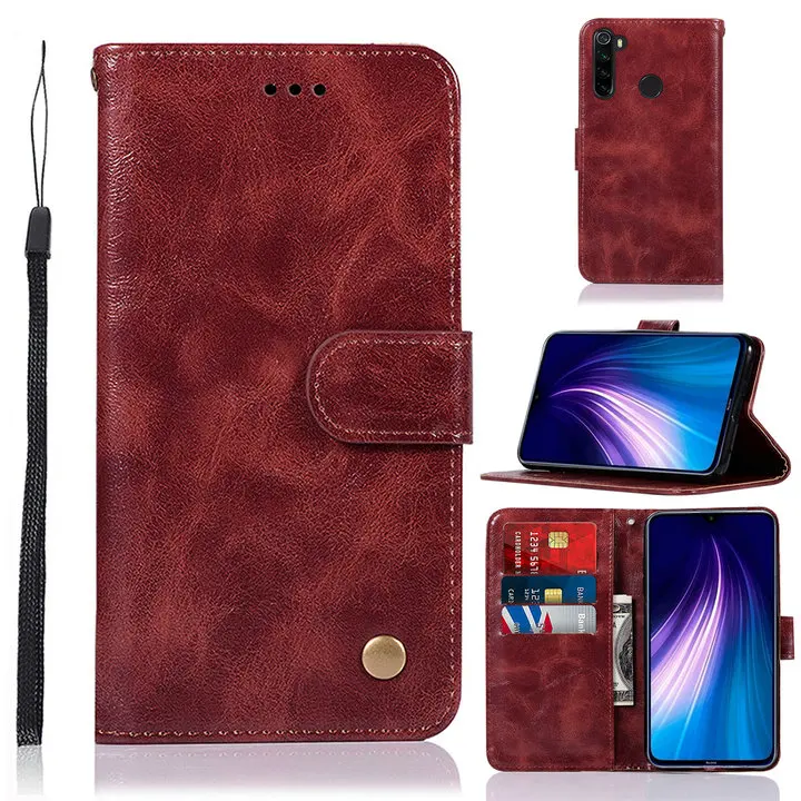 Красный mi Note 8 Pro Роскошный чехол Funda Xiao mi Red mi Note 8 Pro Чехол из искусственной кожи мраморный флип-чехол для mi Red mi Note 8 чехол Note8 Capa