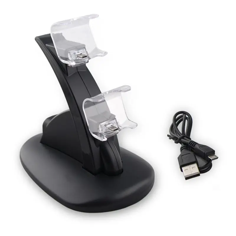Топ для PS4 аксессуары Dual USB зарядное устройство док-станция Подставка Playstation 4