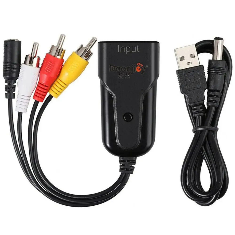 Адаптер видеосигнала с HDMI на штекер 1080P|Кабели HDMI| |