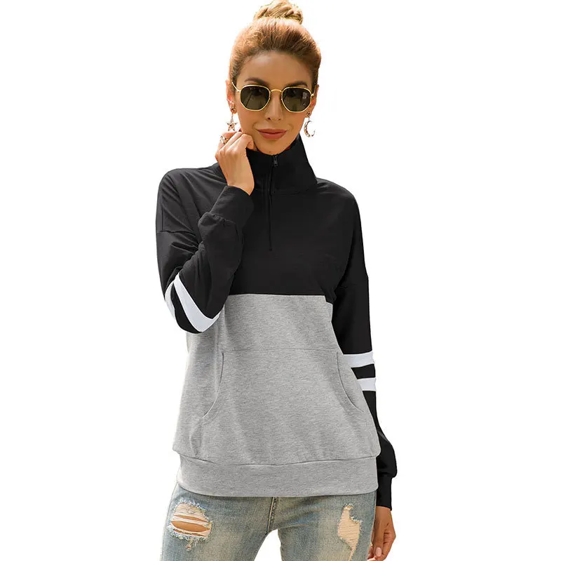 Новая двухцветная стеганая куртка на молнии edwin - Color: Black