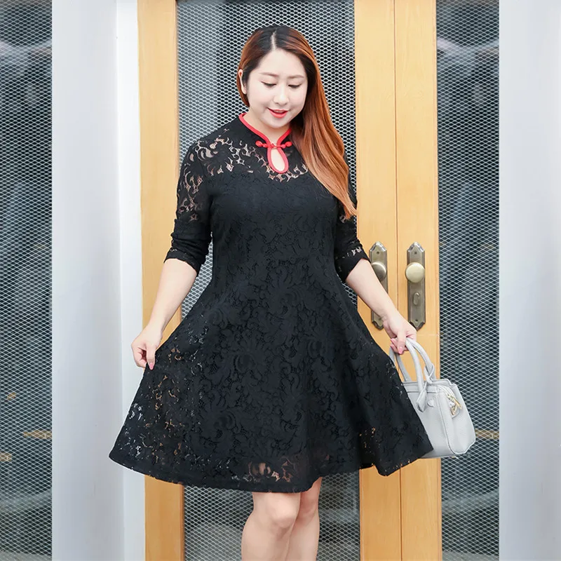 Chinese dress for plus size Clearance