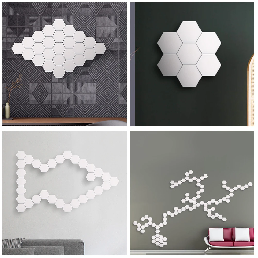 DIY Quantum Lamp Touch Sensitive Lighting Night Light Magnetic Hexagons Creative Decoration Wall Lampara For Wedding Restaurant
