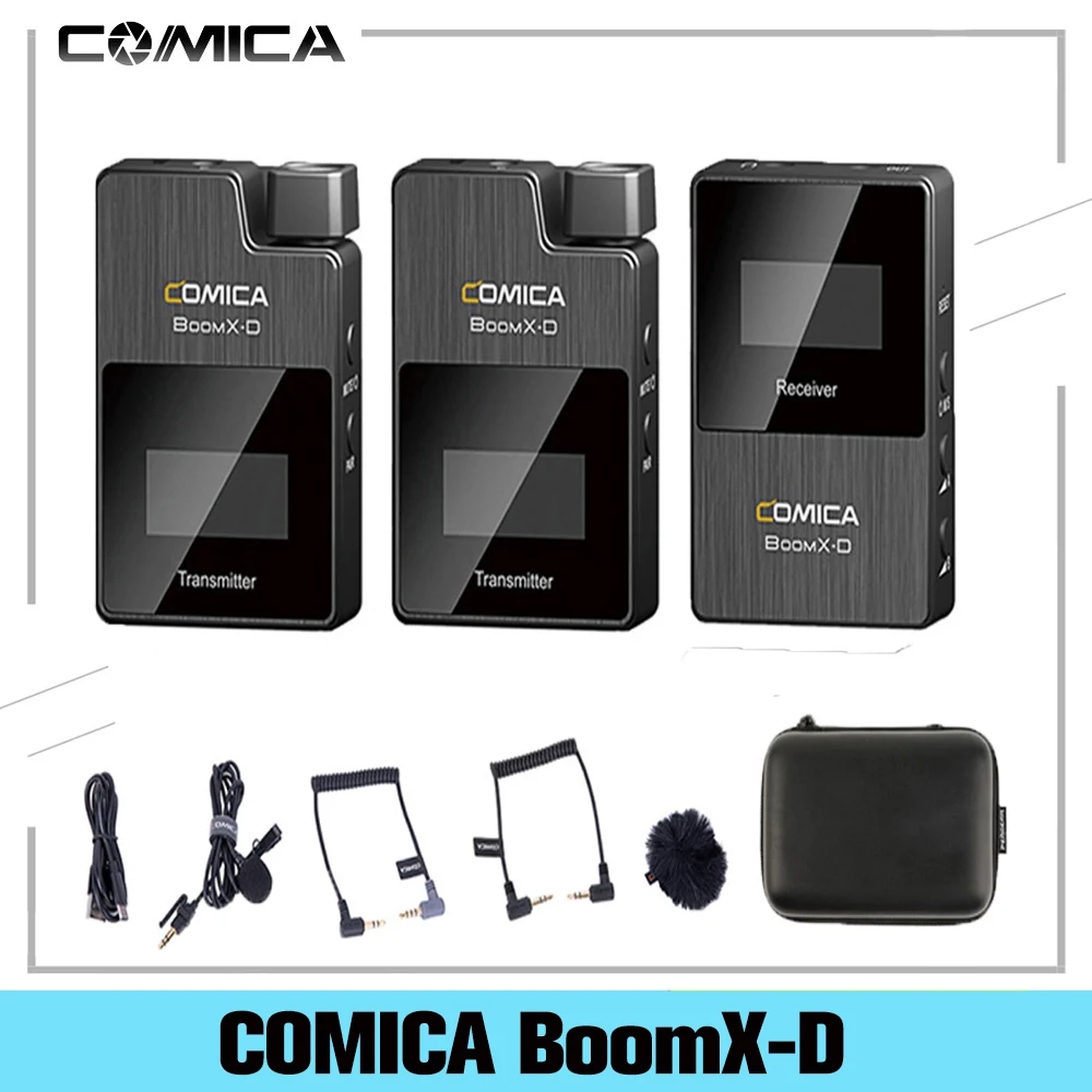 Цифровой беспроводной микрофон COMICA BoomX D D1 D2 UC1 UC2 2 4 ГГц 1 триггер с передатчиком и приемником