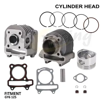 

Motorcycles Cylinder Block Kit Piston Gaskets For Yamaha GY6 125cc Engines