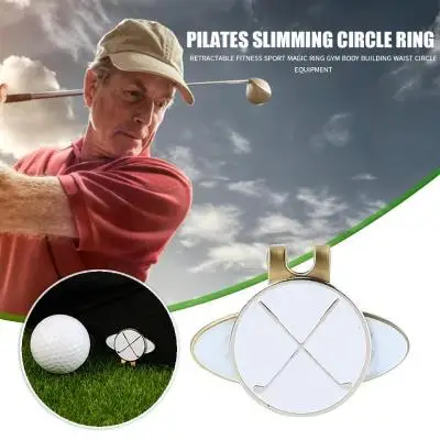 Магнитный сплав шляпа клип отметка для мяча для гольфа для гольф крышка гольф-маркер аксессуары