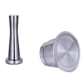

2Pcs Espresso Capsulas Recargables Coffee Filter Stainless Steel Nespresso Refillable Capsule Reusable for Nestle