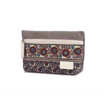 

Womens Canvas Retro Floral Small Change Coin Purse Bag Female Key Card Pouch Money Coin Holder Bags