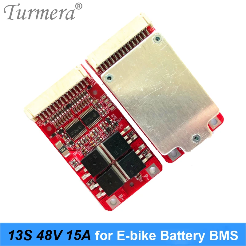 13S 48V E-bike Li ion battery 18650 BMS 15A for electric bike battery 48v 46.8v 54.6v e-scooter battery use Turmera 04