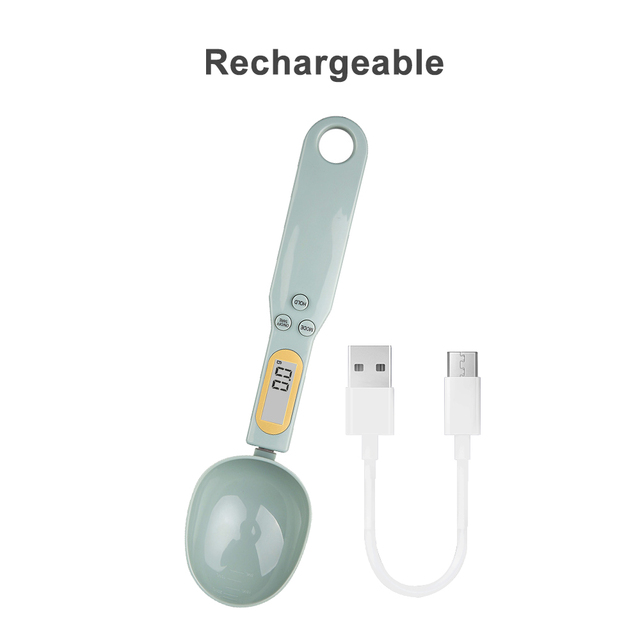 Measuring Spoon Scale LCD Digital Kitchen Measuring Spoons 500g/0.1g Portable Kitchen Scales for Baking Coffee Pet