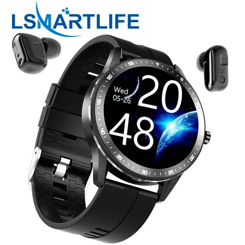 X6 Smart Watch TWS Bluetooth Earphone 2In1 Heart Rate Blood Pressure Monitor Sport Smartwatch Fitness Clock for Android IOS | Электроника