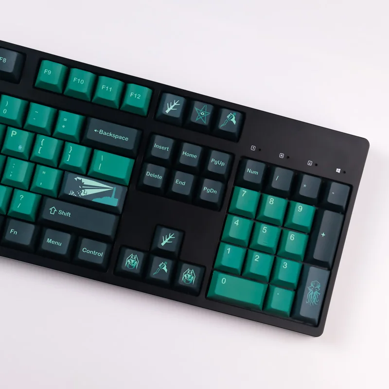 Chaves Gmk Terror Abaixo Keycaps Pbt Sublimação Keycap Cherry Perfil para mx Switch com 3u 6.25u 7u Barra de Espaço 140 - Imagem 4