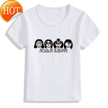 

Girl Boy Blouse New Stormtrooper Fans Kiss Rock Band Print Round Neck Cotton TShirt Children Summer Short Sleeve Universal Shirt