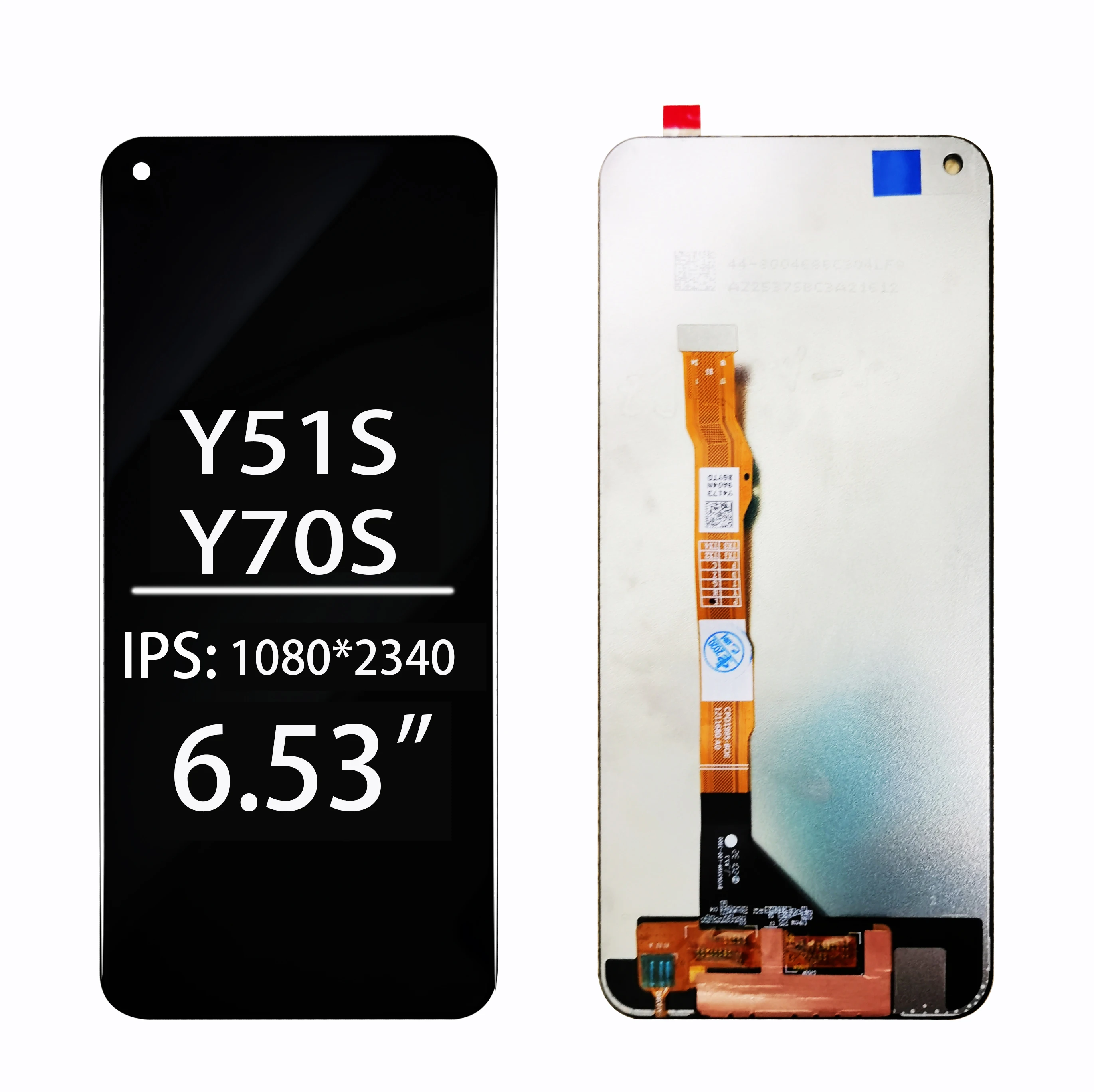 

6.53 Inch 1080*2340 LCD For Vivo y51s V2002A / Y70S LCD Display + Touch Screen Digiziter Assembly With Tools