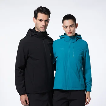 

plus Velvet Unlined Coat Women's Spring and Autumn Outdoor Waterproof and Breathable Mountaineering Large Size Elast