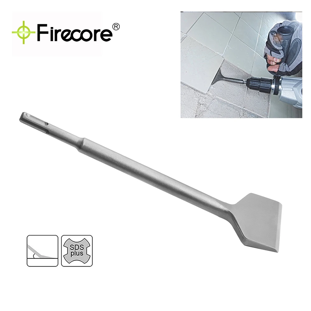Electric-Hammer FIRECORE Angled Tile 3-In 3--X-10-Chisel-Scraper-Bits Removal Cranked