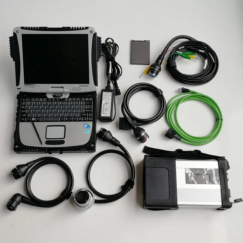MB Star C5 Compact C5 CF19 4G используется программное обеспечение Toughbook V12/ 360 ГБ SSD для авто автомобиля и грузовика диагностический инструмент SD Compact C5
