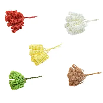 

10Pcs DIY Mini Foam Spiral Babysbreath Flower Stem Bunch Artificial Fake Bouquet E15E