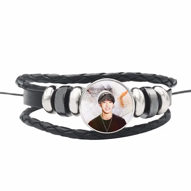 Kpop Stray Kids Album photo Crystal Bracelet DIY Braided Beaded korean fashion style gift for fans collection kpop stray kids - Цвет: 09