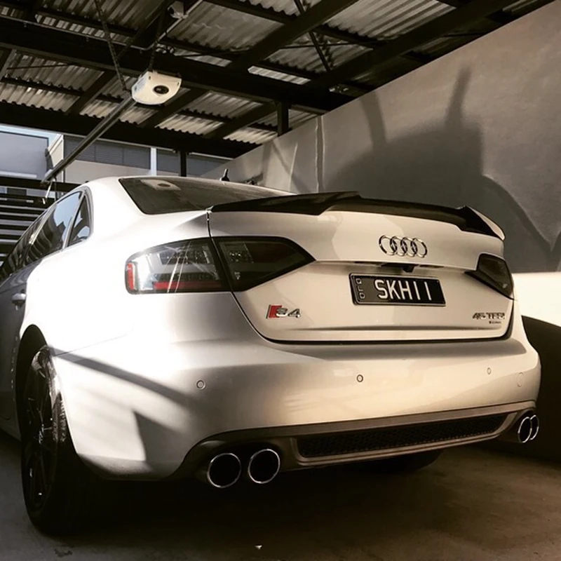 Для Audi M4 Style A4 B8 B8.5 задний спойлер из углеродного волокна крыло багажника 2009 2010 2011