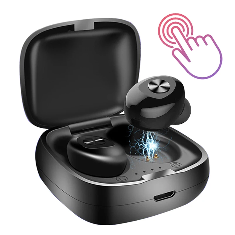 Новые XG12 TWS беспроводные Bluetooth V5.0 наушники стерео HIFI Звук Мини спортивные наушники в ухо гарнитура с микрофоном и чехол для зарядки