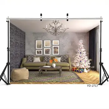 

Interior Christmas Tree Ball Gift Wood Floor Photography Decoration Children Baby Portrait Backdrop Background Photo Studio Prop