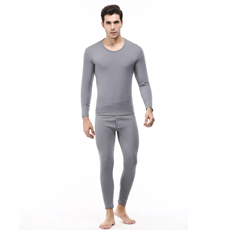 50% OFF Long Men's Cotton Underwear Johns Underwear Thermal Underwear For Men Thermo Shirt Men Down Winter Warm Suit Tight Tops