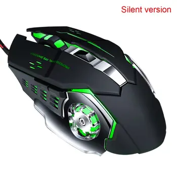 

Mechanical Macro Programming 7 Color Luminous Gaming Mouse 4 Gear DPI Adjustable Wired Computer Mouse for Gaming Office