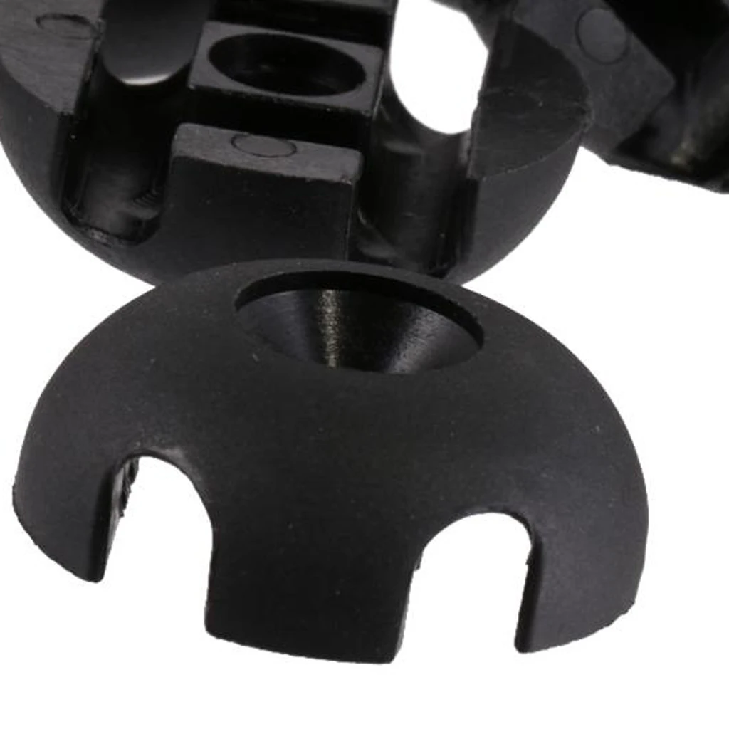 10pcs Slotted Round Deck Line Guide Kayak Accessories for Boat Canoe Dinghy