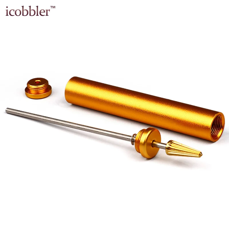 Leather Craft Edge Oil Pen Leather Dye Pen Stainless Steel Brush Brass Head Applicator Paint Roller Tools for Leathercraft DIY