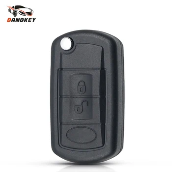

Dandkey 10pcs 3 Buttons Remote Flip Car Key Case Fob Styling Uncut Shell Cover For Land Rover Range Rover Sport LR3 Discovery