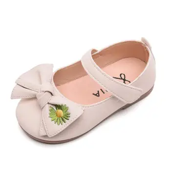 

New Princess Shoes Girls Flat Dance Children Sandals Kids Shoes Glitter Soft Leather Fashion Girls Party Dress Wedding Shoes