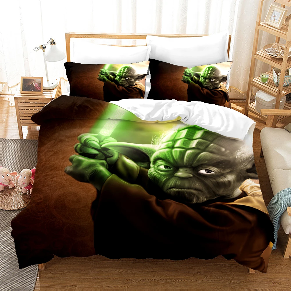 Комплект постельного белья из серии "Звездные войны", 3D, пододеяльник, наволочки, одеяло, постельные принадлежности, постельное белье