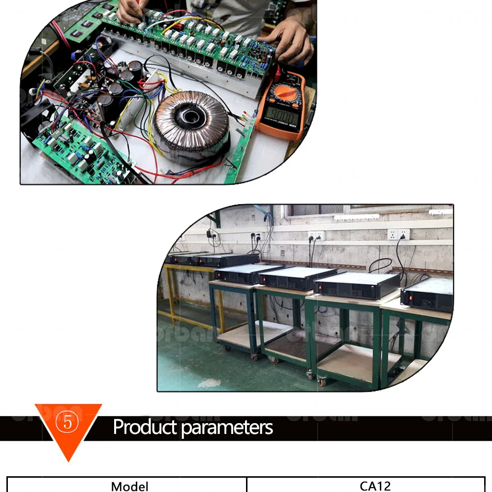 Высокомощный Профессиональный усилитель мощности CA12 чистый задний-класс 800 Вт аудио 3U усилитель мощности ktv stage