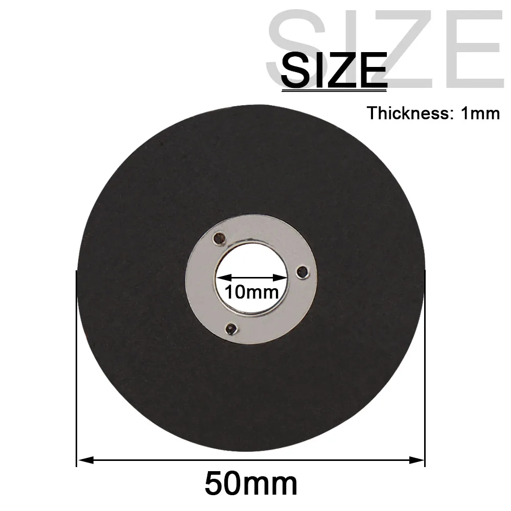 50mm 2인치 금속 절단 디스크 컷오프 휠 샌딩 디스크 앵글 그라인더 휠 연삭 디스크 5-100개 회전 공구 액세서리