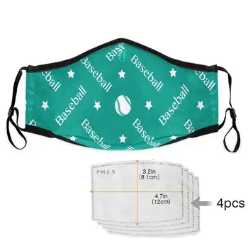 

Fashion Anti-dust Face PM2.5 Mouth Mask Windproof Adjustable green lette print Washable Dust Mask face masks for germs News 2020