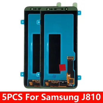 

5PCS/Lot Super AMOLED LCD For Samsung J8 2018 J810 J810FN SM-J810 LCD Display Touch Screen Digitizer Assembly Replacement