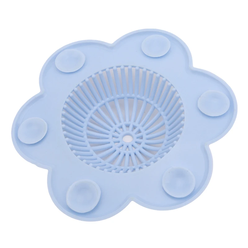 Hair Catcher пробка силиконовый Подсолнечник сливной фильтр для раковины Ванна Trapper сливной фильтр для ванной комнаты/кухни/туалета - Цвет: blue