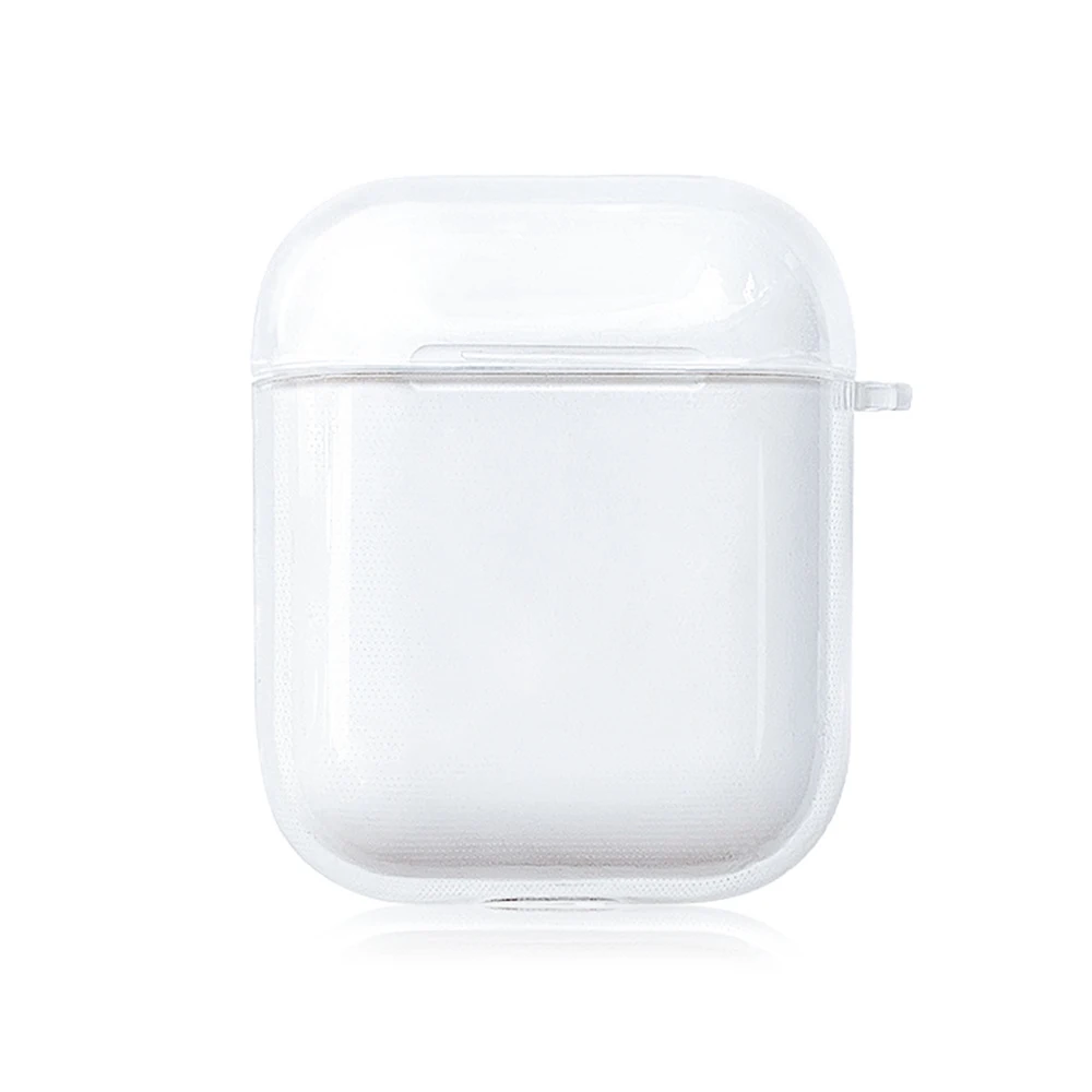 Чехол с bluetooth-гарнитурой для Airpods 2, 1, милая этикетка, штрих-код, буква, мягкий чехол для Airpods 2, 1 - Цвет: Transparent TPU