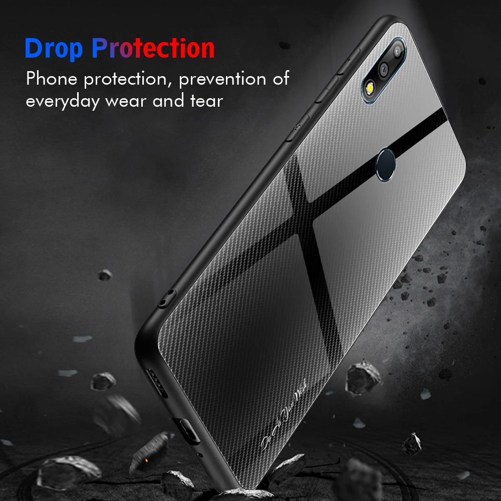 Модный градиентный чехол из закаленного стекла для телефона для ASUS Zenfone max pro m1 zb601kl zb602kl m2 zb631kl zb633kl защитный чехол-накладка