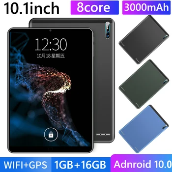 

2G Phone Call Tablet PC J10 Android 10.1 Tablet Octa Core 1GB RAM 16GB ROM WiFi Office Caring Computer Supplies