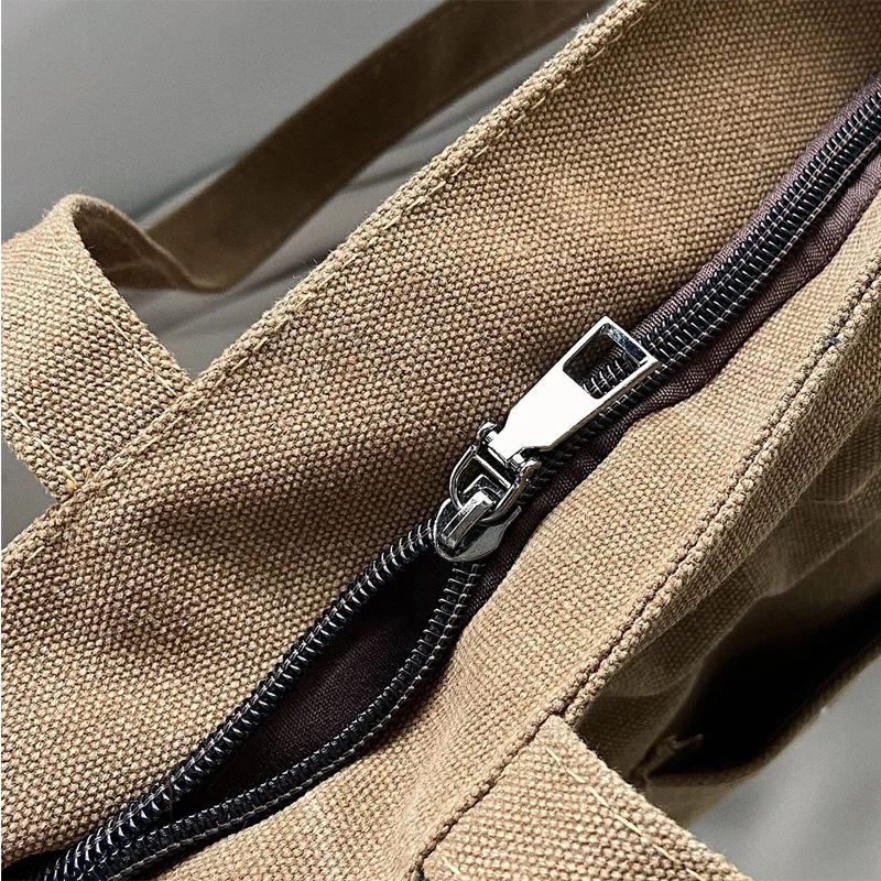 2021 Vintage Drawstring Bucket Bag Girls Solid Canvas Shoulder Bags Casual Letter Handbag For Women High Quality Tote Bag Gifts