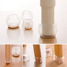 16pcs Silicone Chair Leg Cover Feet Floor Protectors Pads Furniture Table Covers Socks Round Bottom Non-Slip Cups for Chair