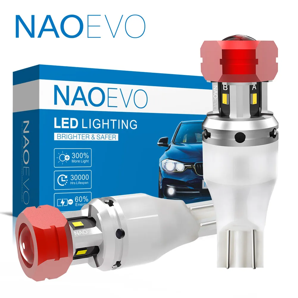 NAOEVO W16W светодиодный 2000Lm T15 921 для E46 E60 F10 F30 E36 E90 E39 X5 X3 E34 F31 Резервное копирование