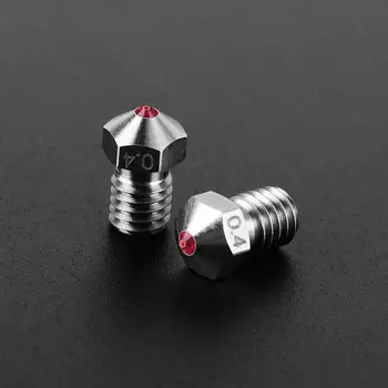 

For 3D Printer E3D Titanium Steel Nozzle 0.4mm V6 Compatible with PETG ABS PEI PEEK