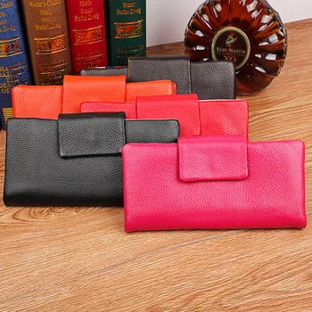 

2020 Fashion Long Woman's Wallets European and American Leisure Color Woman's Wallets Multi-card Wallet