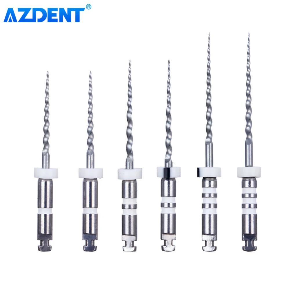 AZDENT Dental Восстанавливающий корневой канал NiTi File D1-D3 6 шт./кор. | Красота и здоровье