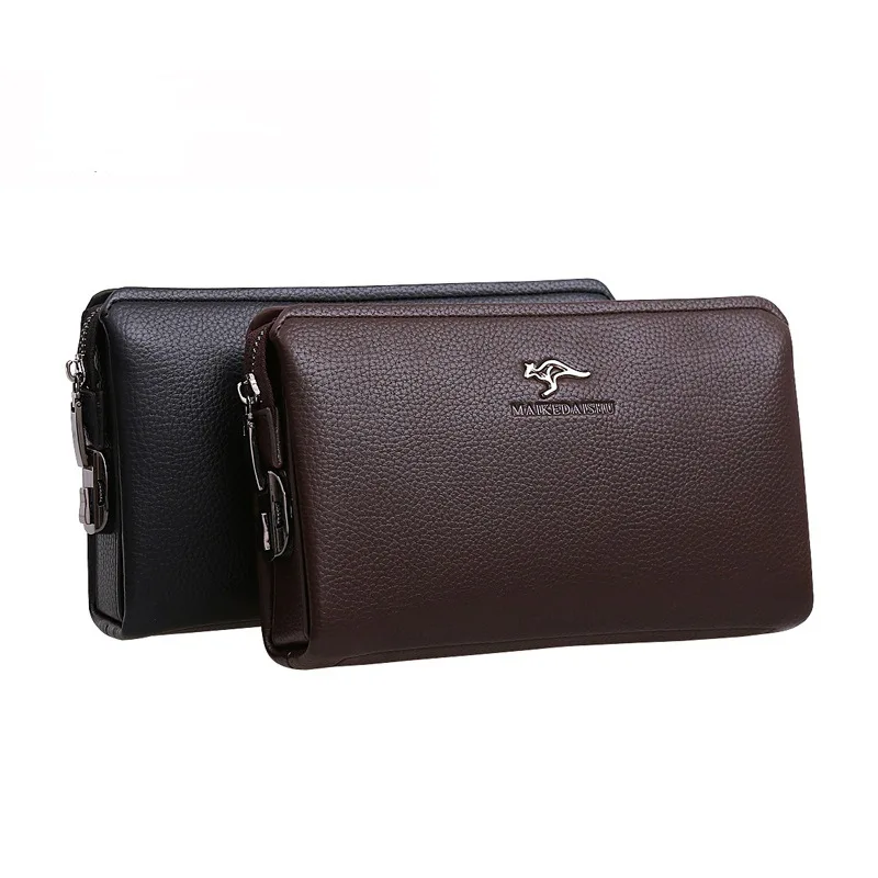 

Mens Clutches Handbag Male Password Lock Cowhide Leather Wallet Anti-Theft Clutch Men's Business Fashion Casual Clutch Bag
