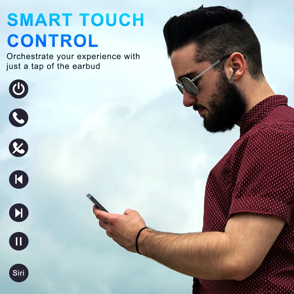 Новая Bluetooth гарнитура Myinnov Tws M16 для мужчин и женщин универсальная сенсорная